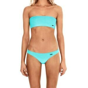 Triangl Blue Velvet strapless bikini